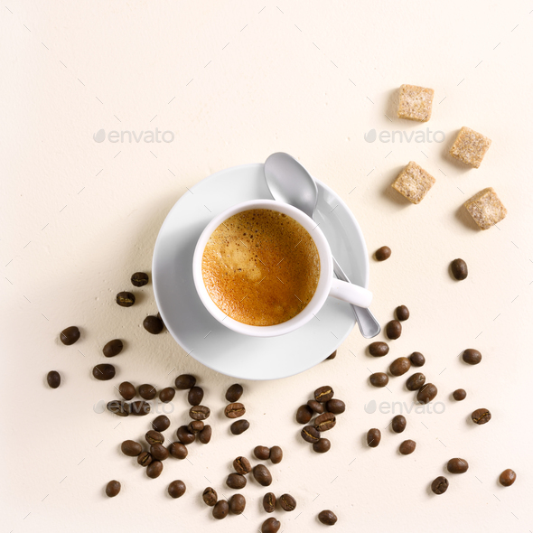 Cup of coffee espresso - Stock Photo - Images