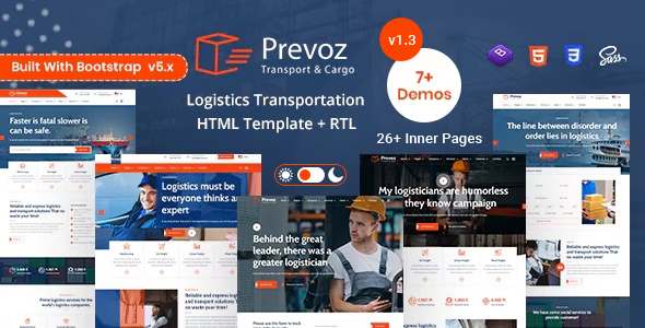 Exceptional Prevoz - Transport & Logistics HTML Template