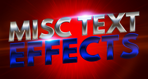 MISC TEXT EFFECTS