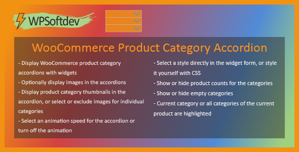 WPSoftdev WooCommerce Product Category Accordion