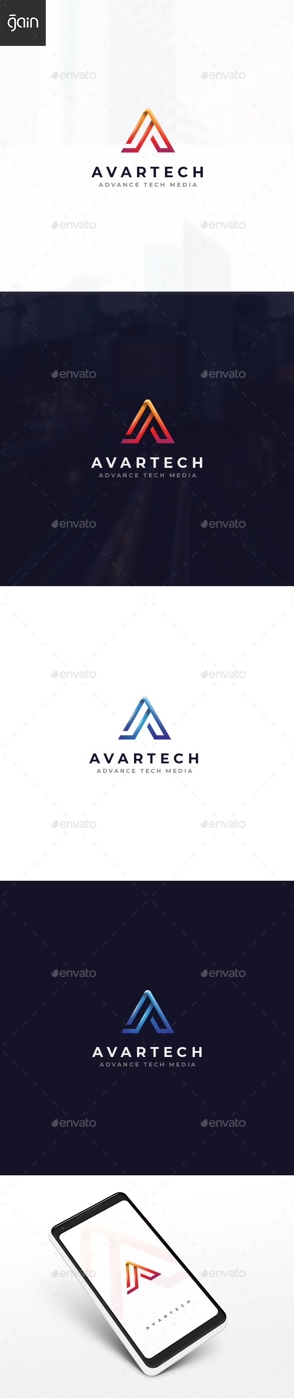 Letter A Logo - Avartech