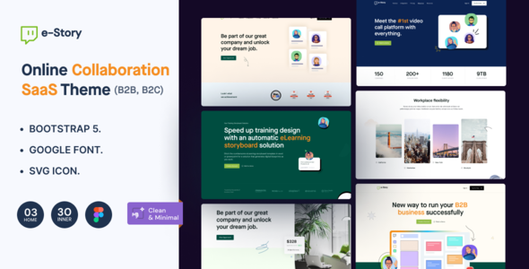 Online Collaboration SaaS Theme