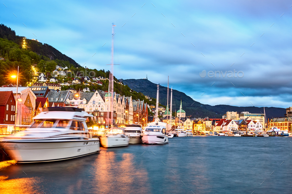 Bergen Havn area - Stock Photo - Images