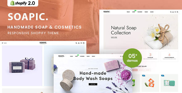 Soapic – Handmade Soap & Cosmetics Beauty Shopify 2.0 Theme