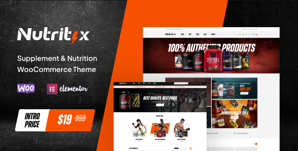 Nutritix – Supplement & Nutrition WooCommerce Theme