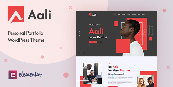 Aali - Personal Portfolio WordPress Theme