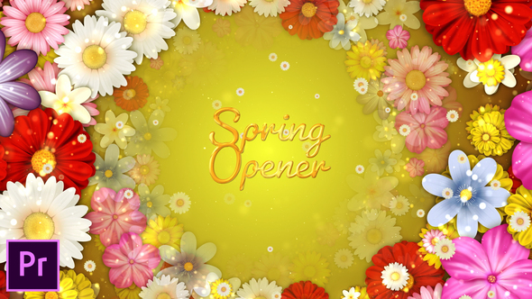 Spring Flowers Titles - Premiere Pro