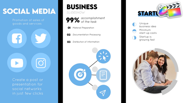 Business Social Media Slideshow | FCPX