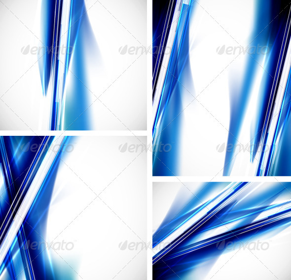 Vector Blue Lines Backgrounds - Backgrounds Decorative