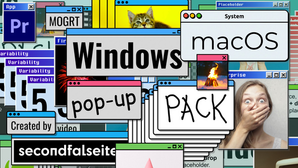 Windows / macOS Pop-up Pack | Premiere Pro