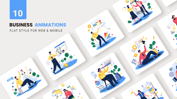 Business Agency Animations - Flat Concept