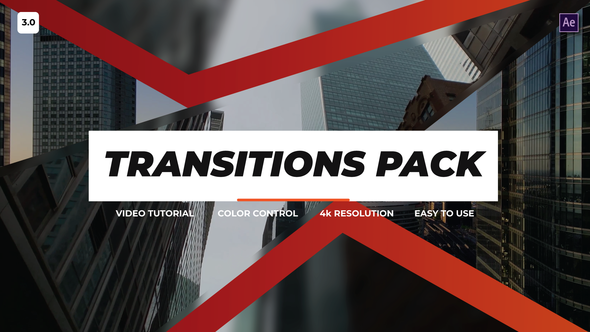 Transitions Pack 3.0 - After Effects Elements template preview