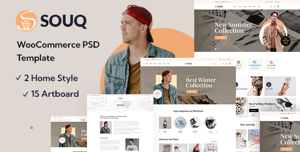 Souq– WooCommerce PSD Template