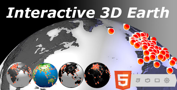 3D Interactive Globe