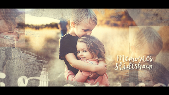 Emotional Memories Slideshow Video Displays template preview