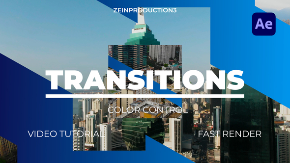 Transitions - After Effect Elements template preview
