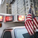 American flag on ambulance car - PhotoDune Item for Sale