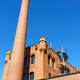red brick building with staircase and tower - PhotoDune Item for Sale
