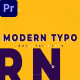 Modern Typo Opener - VideoHive Item for Sale