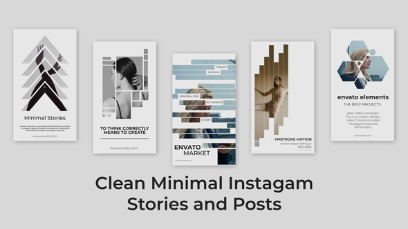 Minimal Instagram Stories and Posts