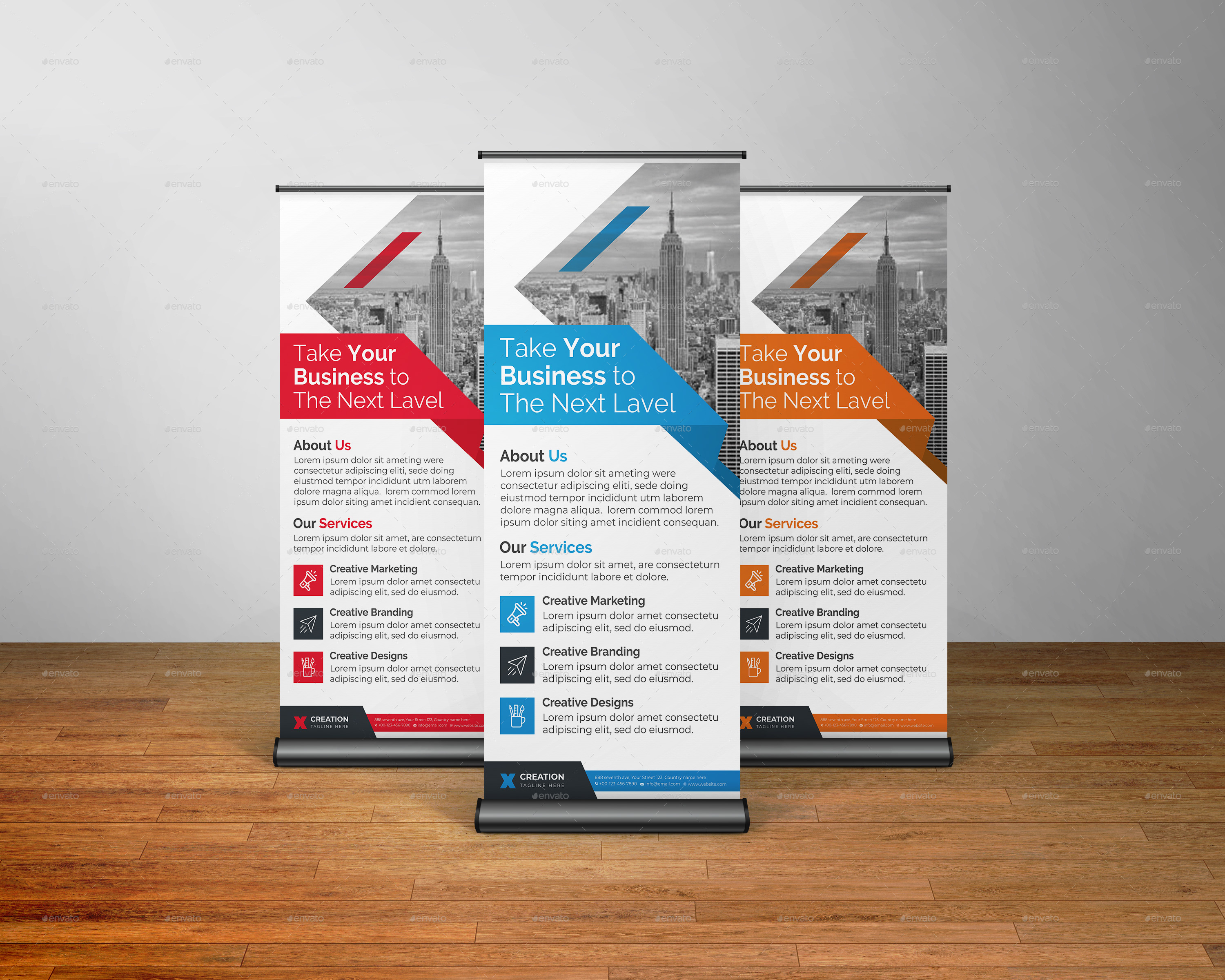 Corporate Rollup Banner, Print Templates | GraphicRiver