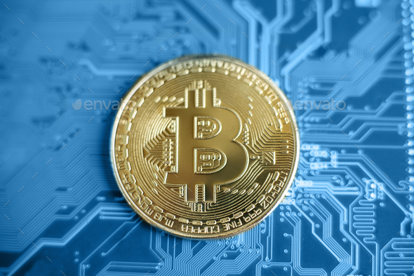 Blockchain technology, bitcoin mining concept