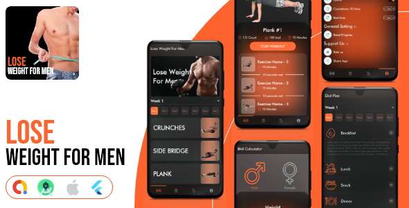 Workout flutter app - Weight loose for men