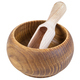 Empty wooden bowl with scoop - PhotoDune Item for Sale
