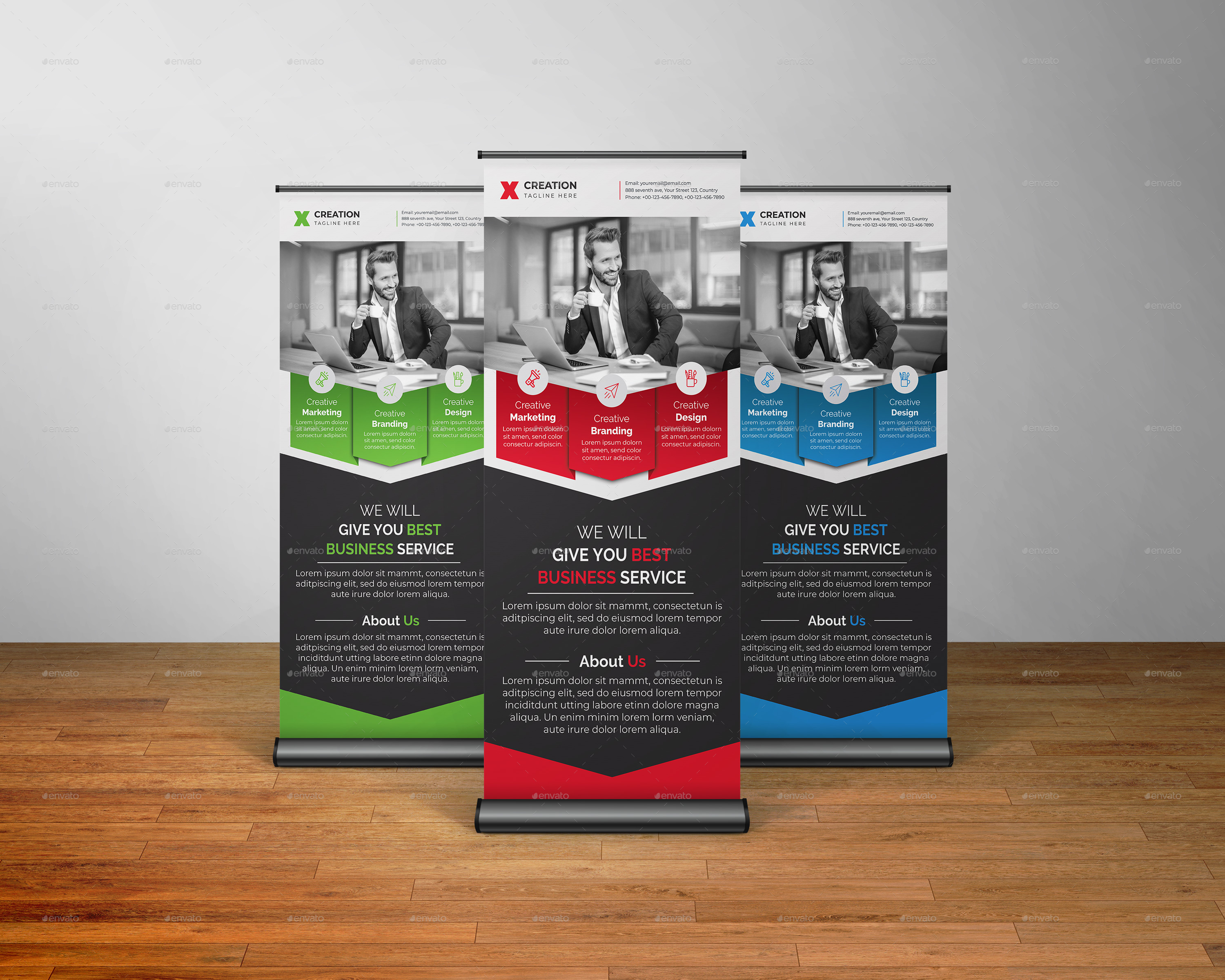 Corporate Rollup Banner, Print Templates | GraphicRiver