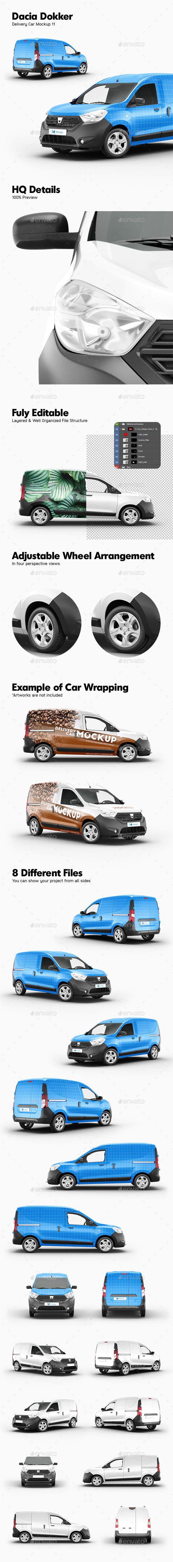 Dacia Dokker van vector drawing