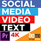Social Media Video Text Premiere Pro - VideoHive Item for Sale