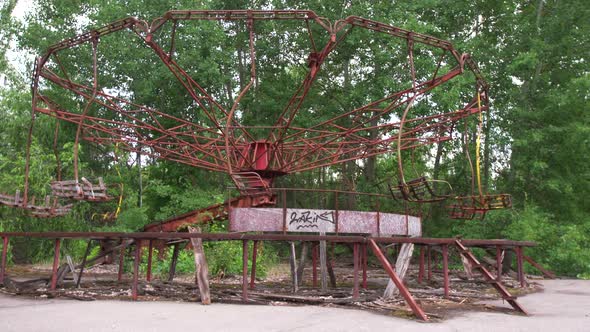 Abandoned Carousel in the City of Pripyat