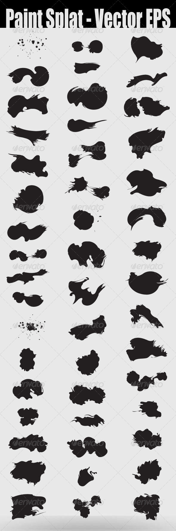 Paint Splat - Vector EPS - Flourishes / Swirls Decorative