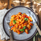 Traditional Italian potato Gnocchi with tomato sauce and fresh basil - PhotoDune Item for Sale