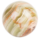 A ball made of onyx bringing good luck. Isolated over white bakcground. Close-up. - PhotoDune Item for Sale