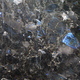 Black and blue artificial granite. It occupies the entire surface of the image. Close-up. - PhotoDune Item for Sale