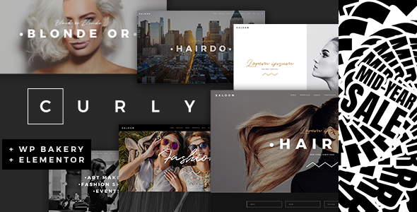Curly - A Stylish Theme for Hairdressers and Hair Salons