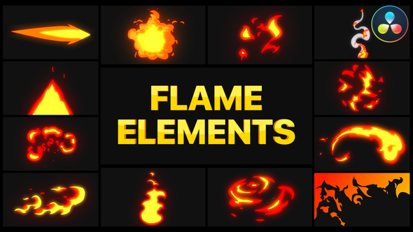 Flame Elements | DaVinci Resolve