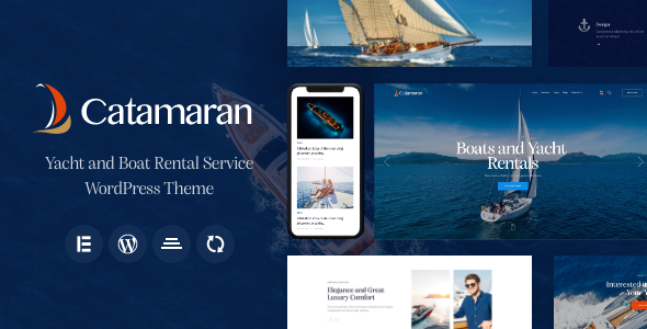 Catamaran – Yacht Club & Boat Rental WordPress theme