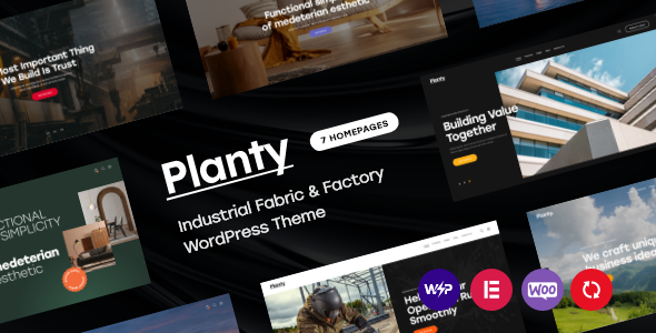 Planty – Industrial Fabric & Factory WordPress Theme
