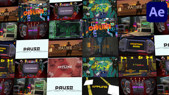 Looped Backgrounds | Web • Twitch • Youtube • Live | Part 2 broadcast-packages template preview