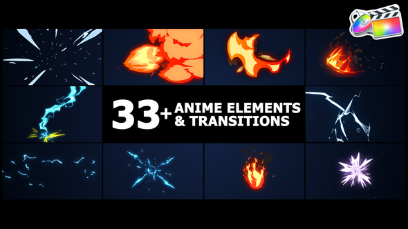 Anime Elements And Transitions | FCPX