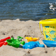 Children toys for relax or playing on sand at beach. Vacation time - PhotoDune Item for Sale