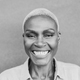 Portrait of happy african senior woman smiling on camera - Black and white editing - PhotoDune Item for Sale