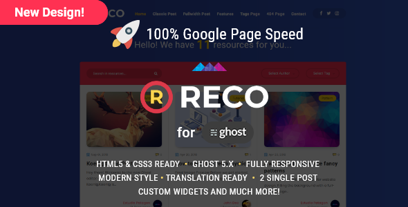 Reco - A recopilatory theme for Ghost