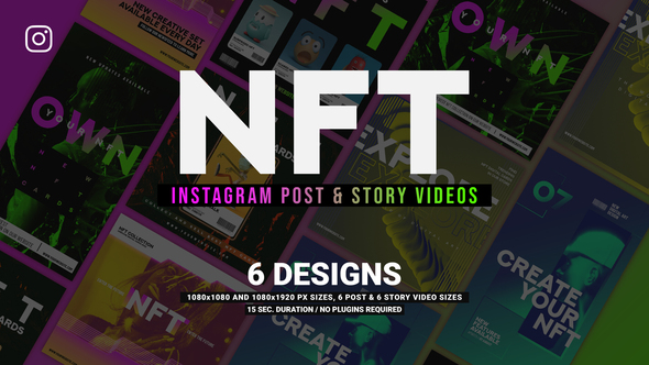 NFT Promotion Instagram Product Promo template preview