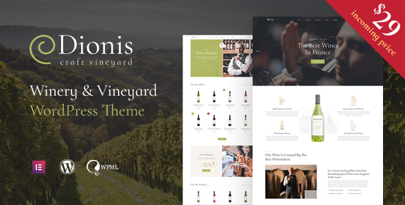 Dionis – Winery & Vineyard WordPress Theme