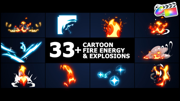 Cartoon Fire Energy And Explosions | FCPX