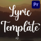 Lyric Template | Premiere Pro MOGRT - VideoHive Item for Sale