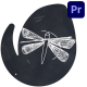 Sketch Dragonfly Logo for Premiere Pro - VideoHive Item for Sale